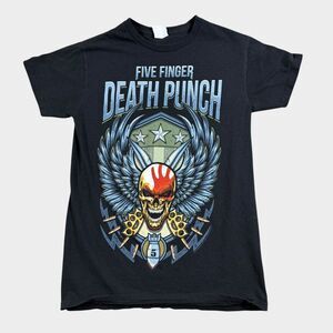 FIVE FINGER DEATH PUNCH 2018 Tour Shirt Mens Small FFDP Band Concert Graphic Tee